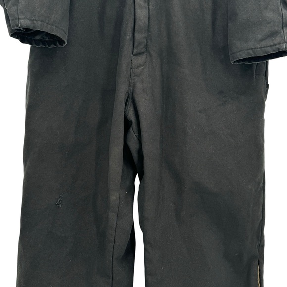 Vintage Walls Blizzard Pruf Coveralls Black Workwear Jumpsuit Cord Collar | XL - Picture 4 of 13